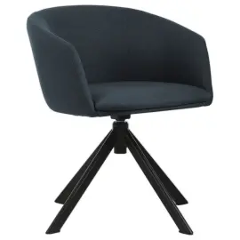 2 Fauteuil ARCO bleu pied pyramide mont&eacute; 
