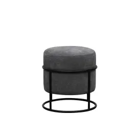 Pouf empilable gris 