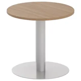 Table ronde diam 80 cm plateau noyer pied tulipe 