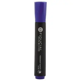Marqueur permanent pointe biseaut&eacute;e - Bleu - FIDUCIAL 