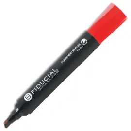 Marqueur permanent pointe biseaut&eacute;e - Rouge - FIDUCIAL 
