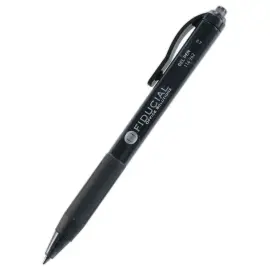 Stylo bille gel r&eacute;tractable Grip -  Ecriture moyenne - Noir - Fiducial 