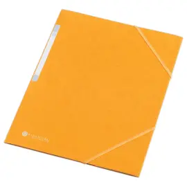 Chemise 3 rabats &agrave; &eacute;lastique en carte rigide - Jaune - FIDUCIAL 