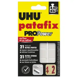 21 pastilles de Patafix PROPower - Ultra-forte - Blanc - UHU 