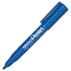 Marqueur corps plastique encre ind&eacute;l&eacute;bile NN50 - Pointe ogive - Bleu - Pentel 
