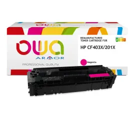 Toner &eacute;q. HP CF403X - Haute capacit&eacute; - Magenta - OWA 