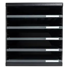 Module de classement ouverts - 5 tiroirs - Noir - Exacompta 