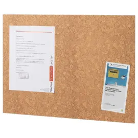 Panneau d'affichage auto-adh&eacute;sif L 46 x H 58 cm - Marron 