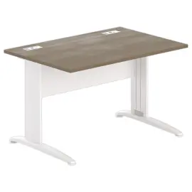 Bureau Buenos Aires - 120 x 80 cm - Plateau noyer et pieds aluminium - FIDUCIAL OFFICE SOLUTIONS 