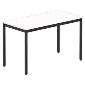 Table modulaire rectangulaire 120 x 60blanc / noir 