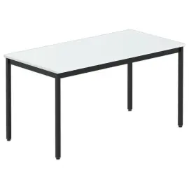 Table polyvalente rectangulaire 140 x 70 gris / noir 