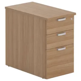 Caisson 3 tiroirs - Noyer - P 80 cm 