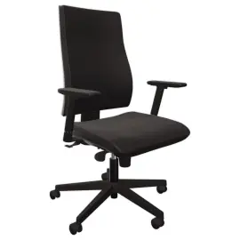 Si&egrave;ge de bureau synchrone Infinita avec accotoirs mont&eacute;s - Noir 