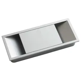 Passe-c&acirc;bles obturateur rectangulaire gris 