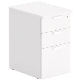 Caisson 3 tiroirs - Blanc - P 60 cm 