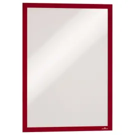 2 Cadres d'affichage adh&eacute;sifs Duraframe - A3 - Rouge - DURABLE 