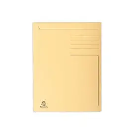 50 Chemises 3 rabats carton 280 g - Format A4 - beige - EXACOMPTA 