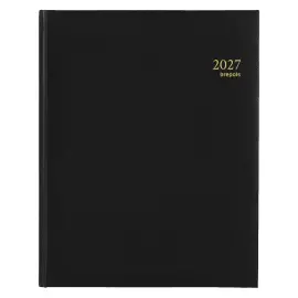 Agenda semainier  Concorde - 21x27cm - Noir - Janvier &agrave; d&eacute;cembre - BREPOLS 