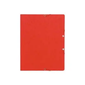 10 Chemises &agrave; &eacute;lastiques sans rabats - carte 360g - Rouge - EXACOMPTA 