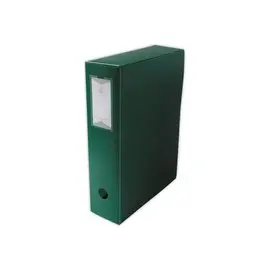 Bo&icirc;te de classement  en polypropyl&egrave;ne opaque- Dos 8 cm - vert - FIDUCIAL 