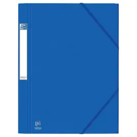 Chemise 3 rabats grande capacit&eacute; Eurofolio Prestige - Bleu - OXFORD 