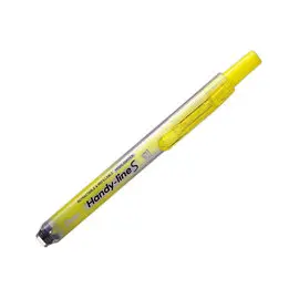 Surligneur r&eacute;tractable - pointe biseaut&eacute;e - jaune - PENTEL 