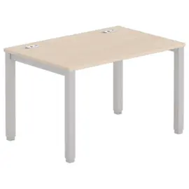 Bureau BRUXELLES 120 x 80 acacia - pieds  aluminium 