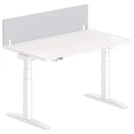 Cloisonnette pour bureau L.140 gris/blanc 