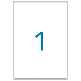 100 Planches d'&eacute;tiquettes laser 100% recycl&eacute;es 199,6 x 289,1 mm 100 &eacute;tiq 