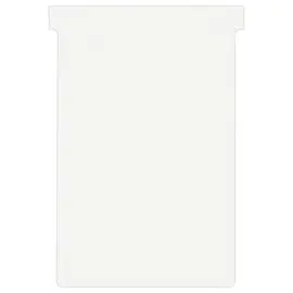 100 Fiches T pour planning - Taille 4 - Blanc - NOBO 