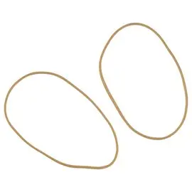 Sachet de 1 kg de bracelets &eacute;lastiques &eacute;troits en caoutchouc - Blond - 100 mm - SIGN 