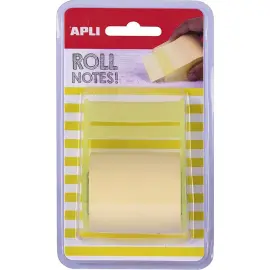 D&eacute;vidoir de notes - Rouleau de 10 m x 6 cm - Jaune 
