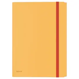 Chemise 3 rabats &agrave; &eacute;lastique Cosy en polypropyl&egrave;ne durable - Format A4 - Jaune - LEITZ 