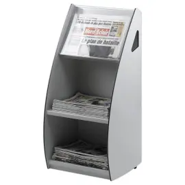 Pr&eacute;sentoir distributeur "XL" mobile enpolystyr&egrave;ne avec fen&ecirc;tre transp 