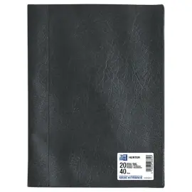 Prot&egrave;ge-documents - Hunter -  20 pochettes - noir - OXFORD 