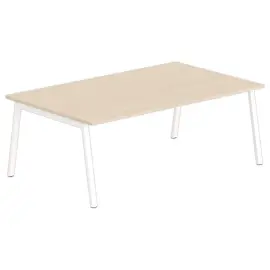 Table rectangulaire 200x120 Acacia / Pi&eacute;t.Blanc 
