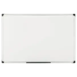 Tableau blanc &eacute;maill&eacute; uni - 90 x 120 cm - Bi-Office 