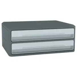 Module 2 tiroirs MOOVUP Secure Agile CEP  Dim : 37x27,5 H14,6 cm gris 