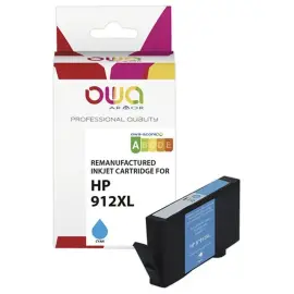 Cartouche &eacute;q. HP912XL - Haute capacit&eacute; - Cyan - OWA 