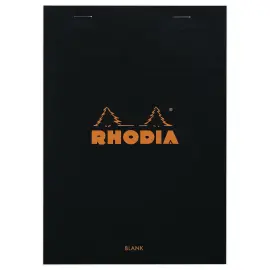 Bloc-notes A5 - Noir - 80 feuilles - RHODIA 