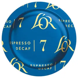50 Capsules DISC caf&eacute; L'OR Espresso Decafeine 