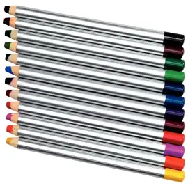 Crayon de couleur gros module O'COLOR- mine 8mm - coloris assortis - lot de 12 