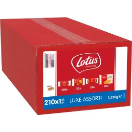 Lotus biscuits luxe - assortis 210p 