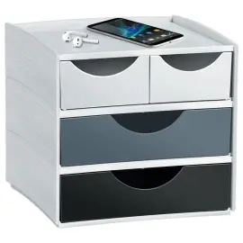 Mini module de rangement Mineral Multicolore Dim 18,6 x 18,5 H 17,5 cm 
