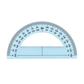 Rapporteur gradu&eacute; Wonday - 180&deg; - 12 cm - plastique transparent 