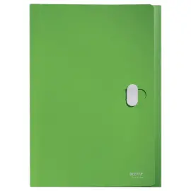 Trieur extensible en PP recycl&eacute; - 6 compartiments - Vert - LEITZ 