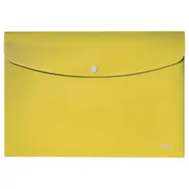 Pochette pression Leitz PP recycl&eacute; A4 - Jaune 