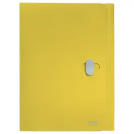 Chemise 3 rabats - A4 - PP recycl&eacute; - Jaune - LEITZ 