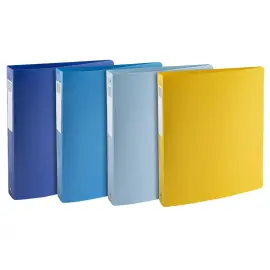 4 Classeur 4 anneaux 3 cm PP recycl&eacute; BeeBlue - Assortis 