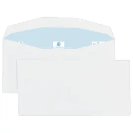 1000 enveloppes MSPA blanches 114x229 80gr gomm&eacute;es. 